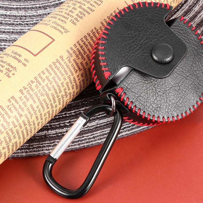 Shockproof Earphone Sleeve Leather Earphone Cover Compatible for Huawei 3(Black) - Image 4