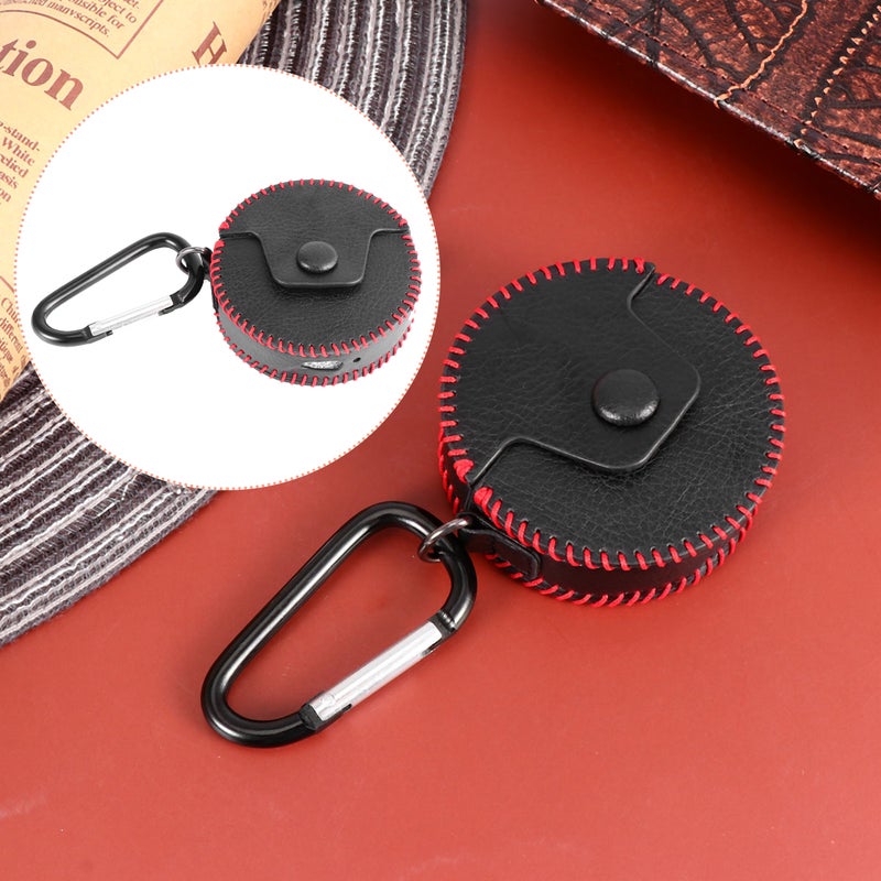 Shockproof Earphone Sleeve Leather Earphone Cover Compatible for Huawei 3(Black) - Image 2