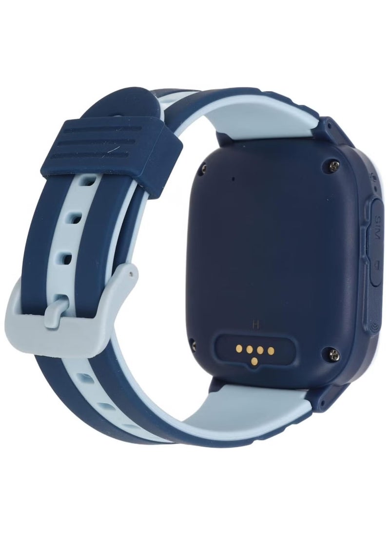 Generic - 4G Kids Smart Watch with SIM Card Holder – HD Touch Screen Waterproof Watch with Video Camera, Music Player, Alarm Clock, Pedometer & 24 Games (Blue) - Image 1