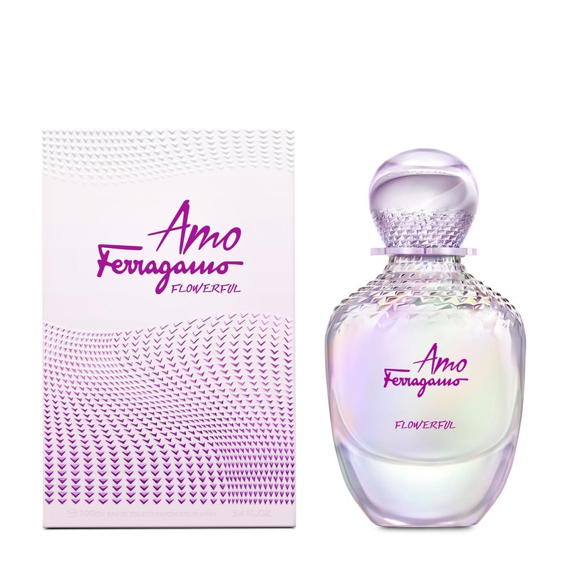 Ferragamo Amo Flowerful Eau de Toilette Perfume Spray for Women 34 Fl Oz