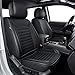 TTX LIGHTING Seat Covers Fit for Toyota Tacoma 20052023 Full Set Truck Double Crew Cab Car Seat Covers Faux Leather Automotive Seat Cushion Protectors5 Seats Black Line - Image 2