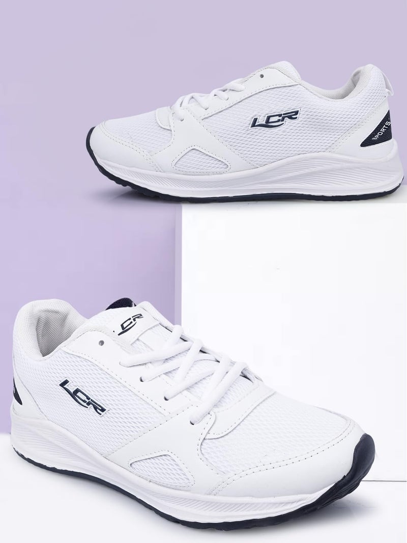 Lancer Mens WONDER-6WHT-NBL1 White Running Shoe - Image 5