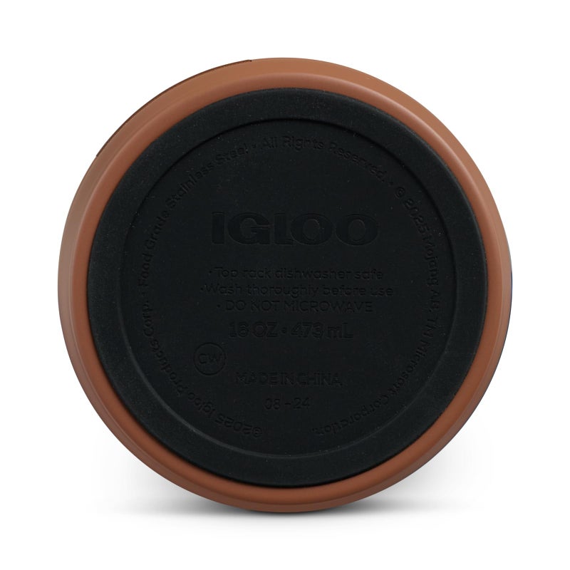 Igloo إغلو ماين كرافت بلوك العشب 16 أوقية من الفولاذ المقاوم للصدأ لترطيب الجسم، زجاجة ماء معزولة، كوب سفر قابل لإعادة الاستخدام - Image 3