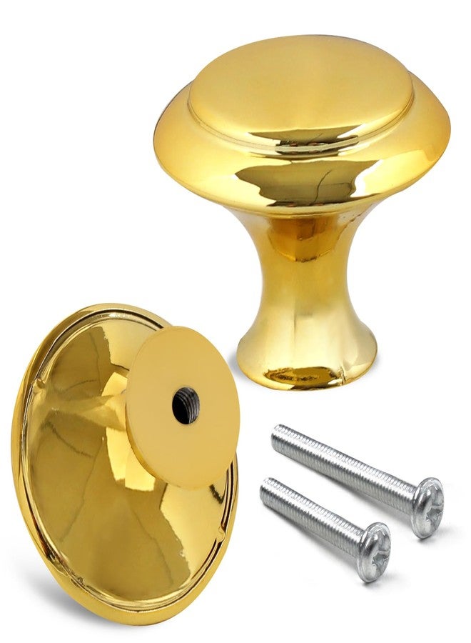 Romeda 18 Pieces Drawer Knobs, 30mm Golden Cabinet Knobs, Drawer Pulls and Knobs, Dresser Knobs, Kitchen Knobs, Dresser Drawer Knobs, Knobs for Cabinets with Screw - Image 4