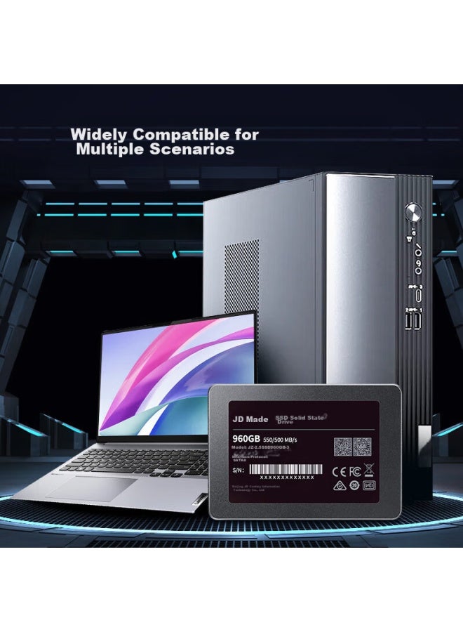 JD.com Jd Jingzao 3 Series 960gb Sata3 Ssd Solid State Drive Jz-2.5ssd960gb - Image 4