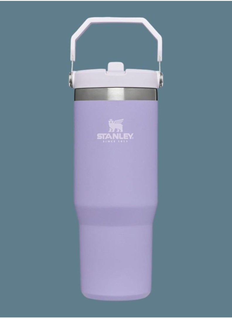 Stanley - STANLEY IceFlow Stainless Steel Tumbler with Straw - Vacuum Insulated Water Bottle for Home, Office or Car - Reusable Cup with Leak-Resistant Flip Straw, Keeps Drinks Cold for 12 Hours or Iced for 2 Days, 30 oz Lavender - Image 1