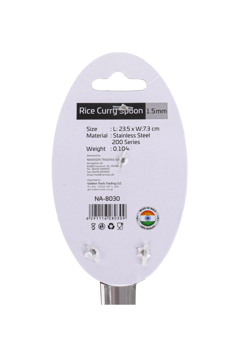 NAMSON NAMSON S/STEEL RICE CURRY SPOON 1.5MM NA-8030 – Premium Stainless Steel | Durable & Easy to Clean | Everyday Kitchen Essential - Image 4