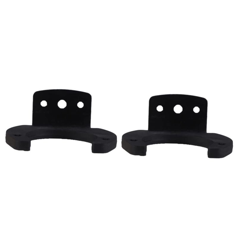 Black Microphone Wall Mount Hooks 2 Pack Easy Install Secure Storage For KTV Home Use - Image 2