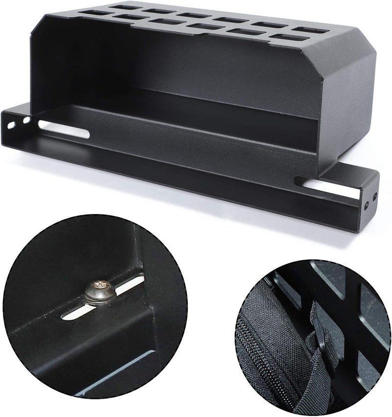 Rear Molle Panel Trunk Side Cargo Rack Shelf Organizer Storage Tray Basket Metal Cargo Holder for Jeep Wrangler TJ JK JL - Image 4