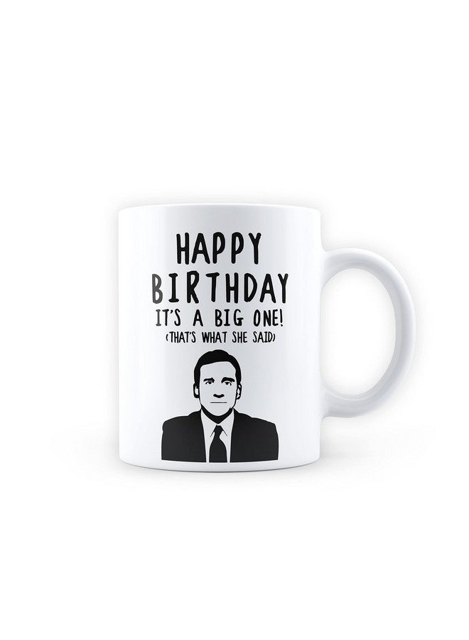Epic Stuff - The Office - Happy Birthday Design Ceramic Coffee Mug - Best Gift for The Office Fans/The Office Fandom/Great Accessory for Home & Kitchen - Image 2