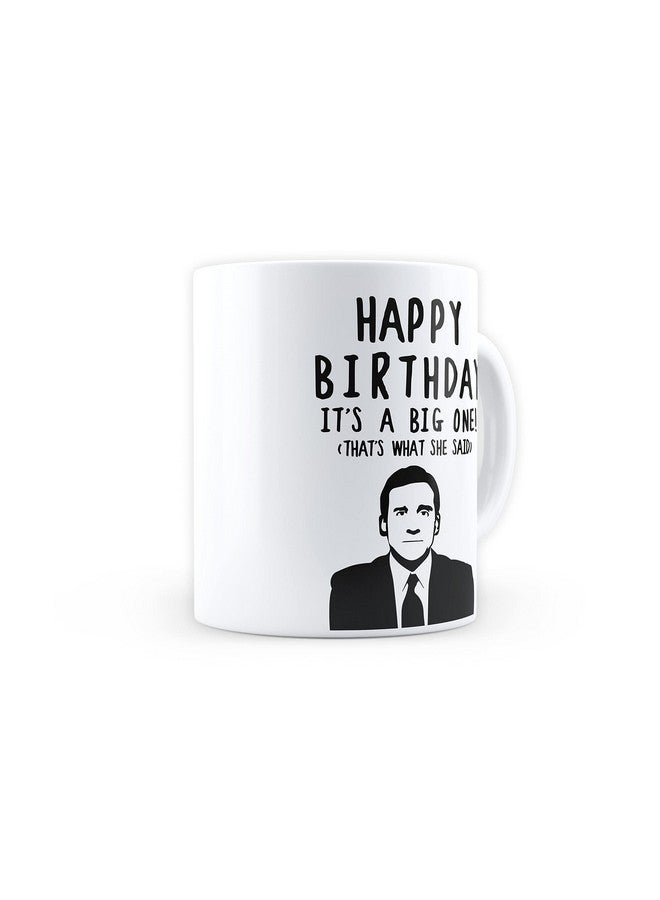 Epic Stuff - The Office - Happy Birthday Design Ceramic Coffee Mug - Best Gift for The Office Fans/The Office Fandom/Great Accessory for Home & Kitchen - Image 4