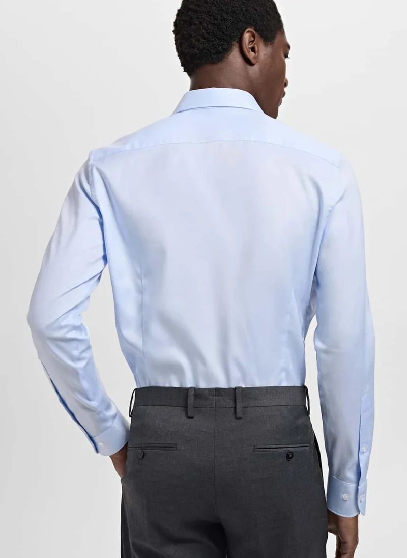 مانجو مان Slim Fit Structured Suit Shirt
