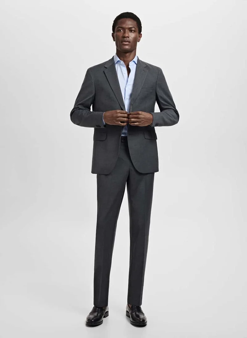 Mango Man Slim Fit Structured Suit Shirt