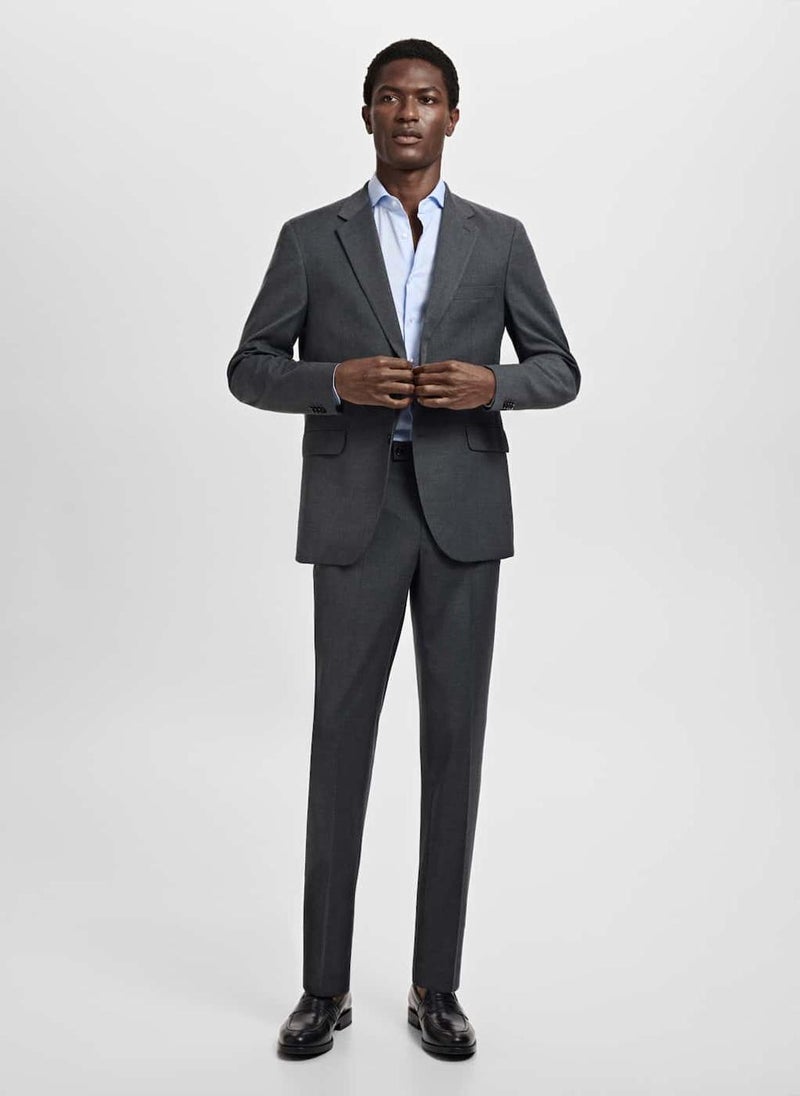 Mango Man Slim Fit Structured Suit Shirt  - Image 5