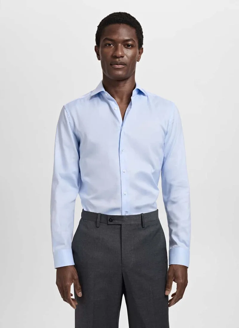 مانجو مان Slim Fit Structured Suit Shirt