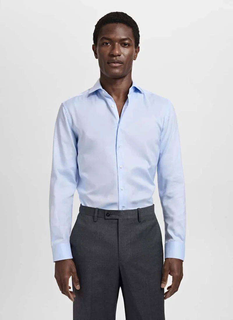 مانجو مان قميص بدلة بقصة ضيقة منظمة