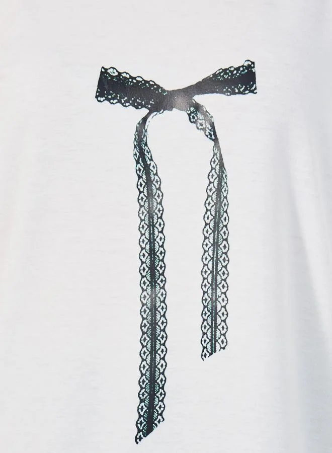 Styli Graphic Print Dropped Shoulder Oversized T-shirtâ€‹