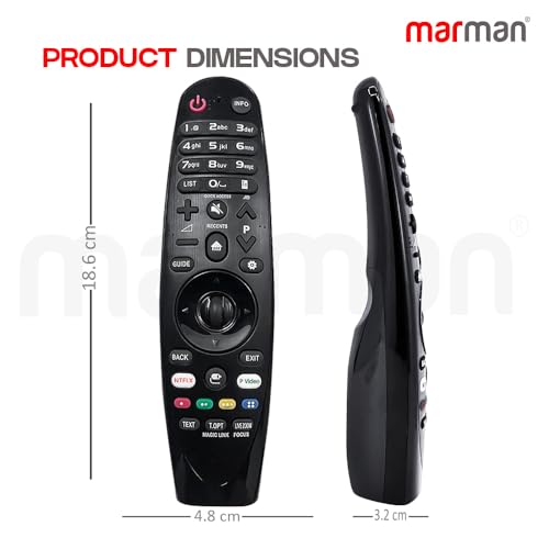 marman® Compatible with LG Tv Magic Remote Control Original Model AN-MR18BA Suitable for Smart 4K UHD OLED Android Television Non Voice Command and Without Pointer & Scrolling Function - Image 3