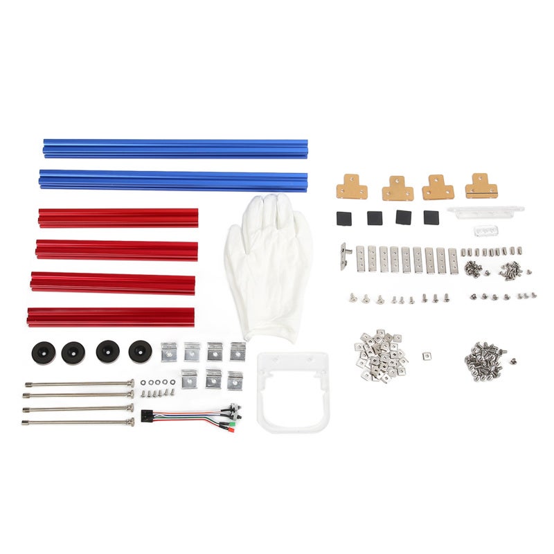 MATX Computer Open Case Bracket 244x244MM Aluminum Bare Frame - Split Structure Design Excellent Heat Dissipation for DIY Mining Rig - Image 3