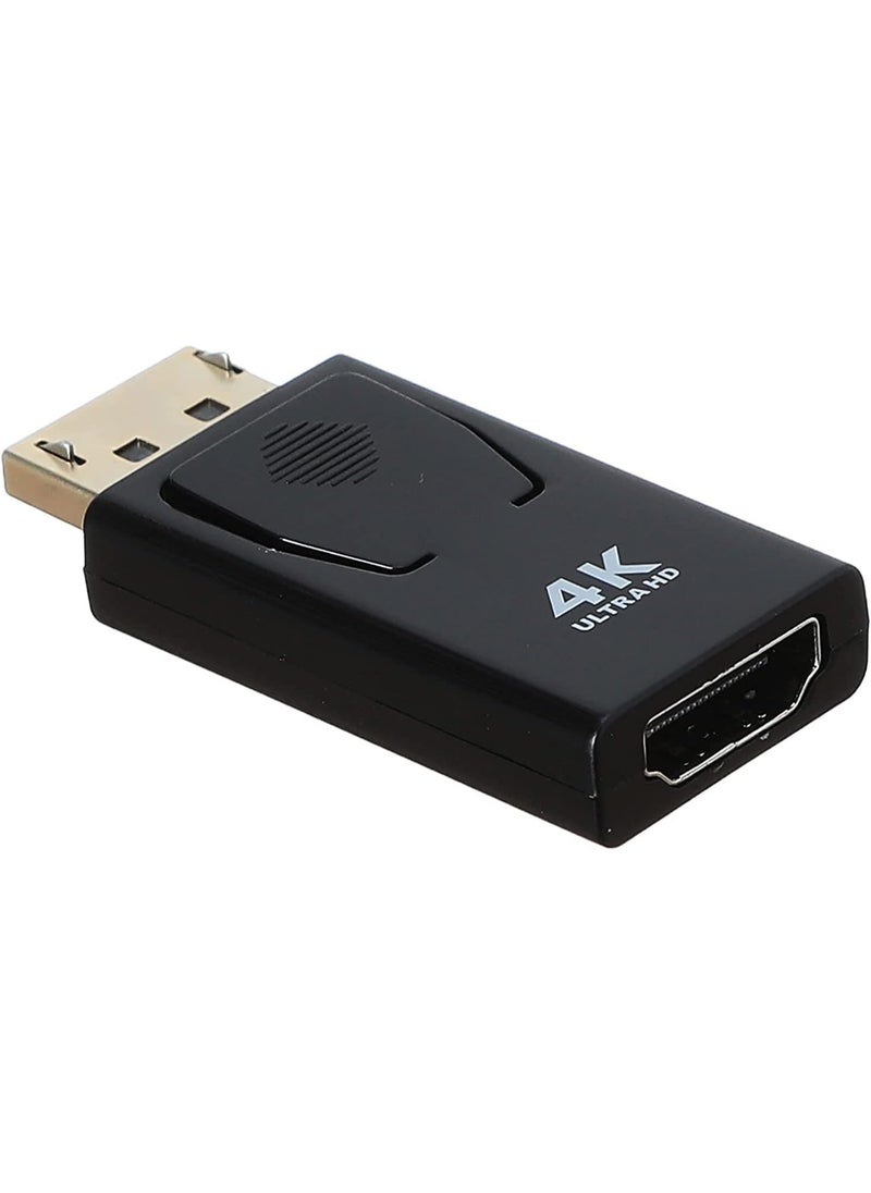 ماركة غير محددة محول من DisplayPort ذكر إلى HDMI أنثى بدقة 4K – لون أسود  - Image 2