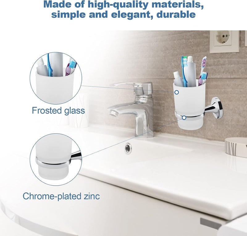 Stainless Steel SUS304 Stainless Steel Bathroom Accessory Set (Silver Accessory Set) - Image 3