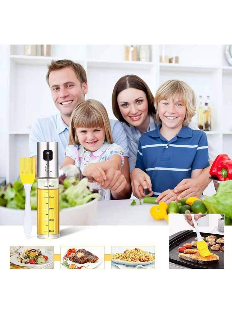TOMSHOO 2 Pack,100ml Oil Sprayer for Cooking, Olive Oil Sprayer Mister, Olive Oil Spray Bottle, Olive Oil Spray for Salad, BBQ, Kitchen Baking, Roasting - Image 5