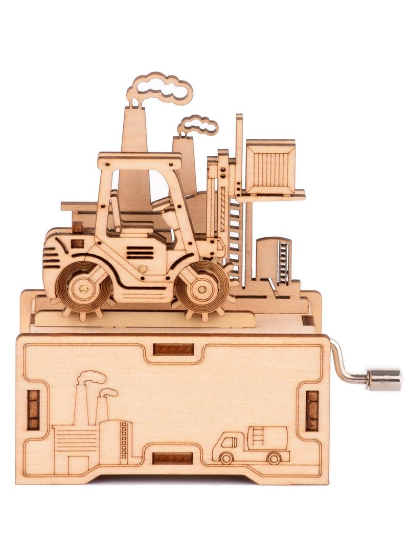 SYOSI 3D Wooden Puzzle, Wooden Music Box Kits, Hand Crank Music Box, DIY Crafts Wood Model Building Kit for Adults, Home Decor Hobbies Idea Valentines Day Gifts for Him Teens - Image 1
