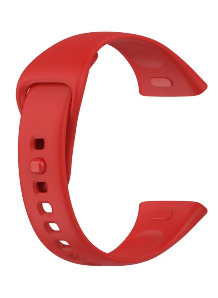 Xiaomi Redmi Watch 3 Lite Soft Silicone Replacement Strap With Amazing Design - Red - Image 1