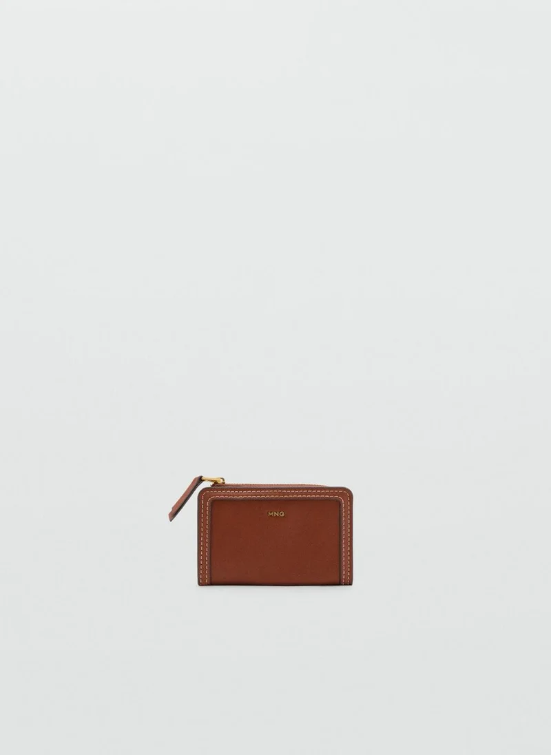 مانجو Small leather-effect wallet