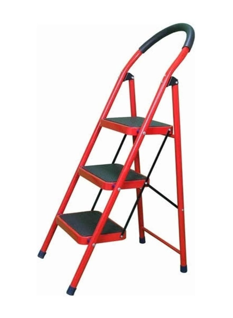 بلومنغ تايم سلم قابل للطي بثلاث خطوات، سلم محمول للمنزل، المطبخ، الحديقة، المكتب، المستودع - Image 1
