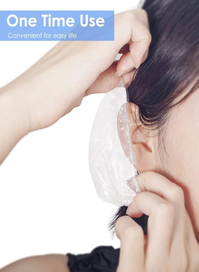 MVM Enterprise 100 Pieces Transparent Ear Protector, Ear Covers for Shower, Waterproof Ear Protectors, Ear Caps for Hair Dye, Bathing, Ear Protectors for Shower - Image 2