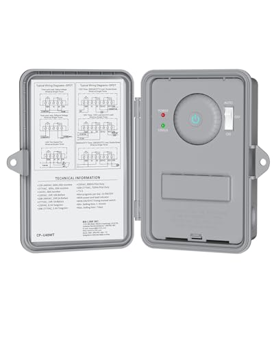 BN-LINK Pool Pump Timer, Outdoor Indoor Smart Wi-Fi Timer Box, 2HP 40A Max, 120, 240, 277 VAC, for Pool Pump, Water Heater, Fans, SPA, Compatible with Smart Phone, Alexa, Google Assistant - Image 1