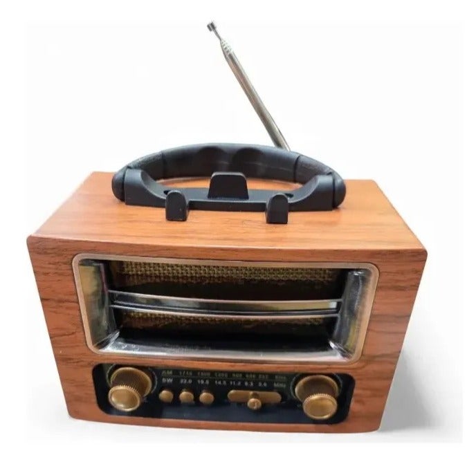 Rechargeable Retro AM/FM Bluetooth Desktop Radio MK-262BT - Image 2