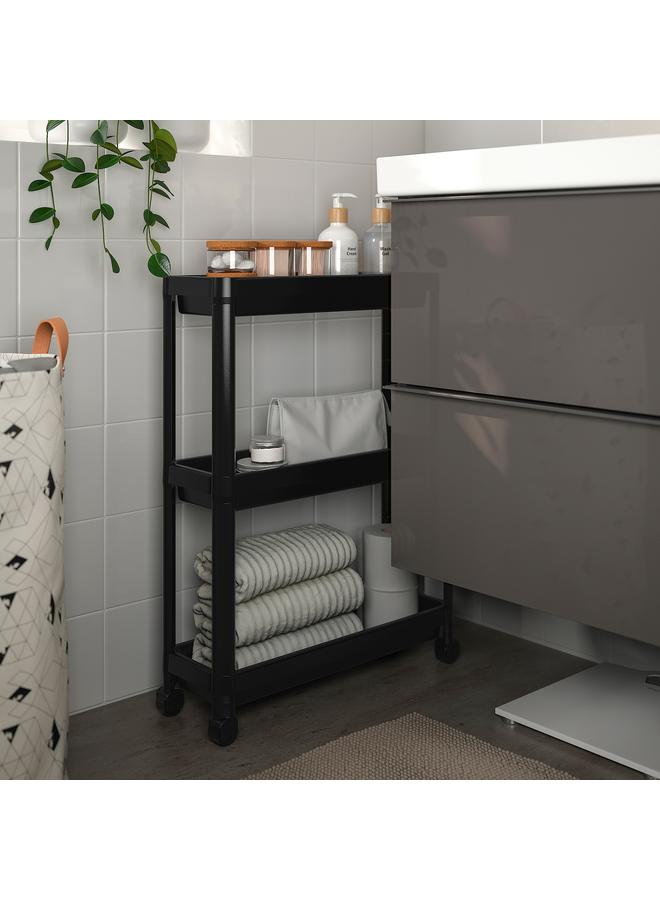 زبون عربة، أسود، 54X18X71 سم - Image 3