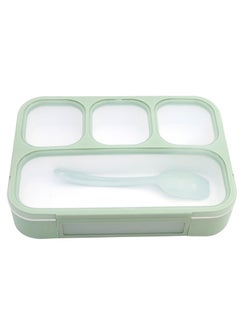 4-Compartment Large Lunchbox with Spoon Green 35x20x15cm - pzsku/Z3E38BC4EFDF8B05E2EF9Z/45/_/1735543739/930b78f9-cc4a-4fd5-82fa-65e44a01f70b