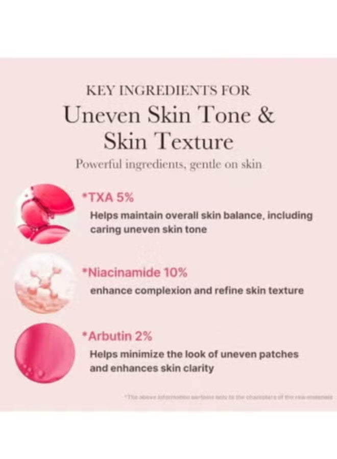 سيروم الوجه المُشرق TXA+Niacinamide بتركيز 15% للعناية بالبقع بعد الاستخدام | مُنتج كوري شامل للعناية اليومية بالبشرة | مُعالجة تفاوت لون البشرة وملمسها وترطيبها | حمض الترانيكساميك عالي الفعالية 5% | 1.01 أونصة سائلة - Image 4