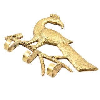 IndianShelf Brass Wall Hangings Gold Wall Hangers Peacock Wall Hooks Cloth Holder for Wardrobe Door Hanger for Clothes Wall Hanger Hook Cloth Hanger Door Hanger Robe Hooks 1 Pack 59 Inch - pzsku/Z3E38CC1C6D8FD7989DBAZ/45/1746561158/a0c47550-7407-4be4-9b9a-75d57d49b525