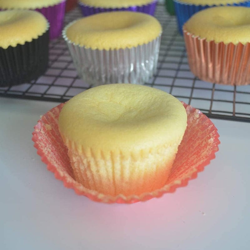 AUTOWRAP Cupcake Liners Cupcake Cups Food Grade 4 Solid Retro Colors Cupcake Papers Baking Cups Cupcake Wrappers - Image 2