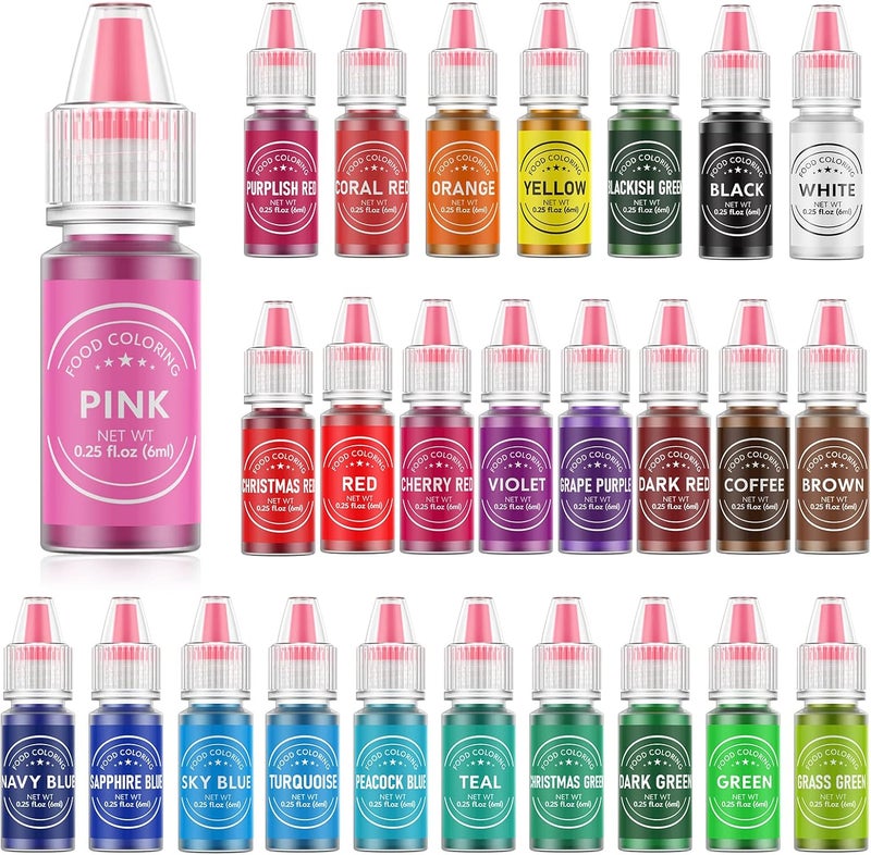 Cherrysea 26 Color Food Coloring Set for Baking - Image 1