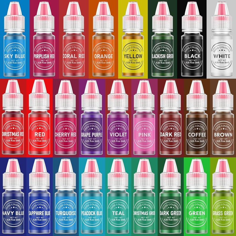 Cherrysea 26 Color Food Coloring Set for Baking - Image 2