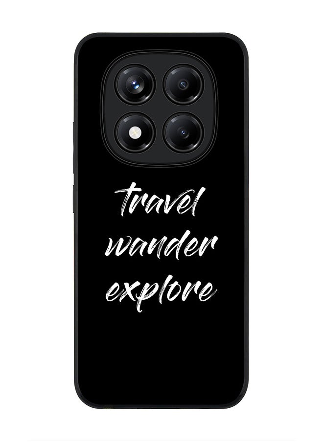 Stylizedd For Xiaomi Redmi Note 14 Pro 5G / X7 5G Case,Slim fit Camera Protection, Shockproof Thin Phone cover  - Travel Wander Explore  - Image 1