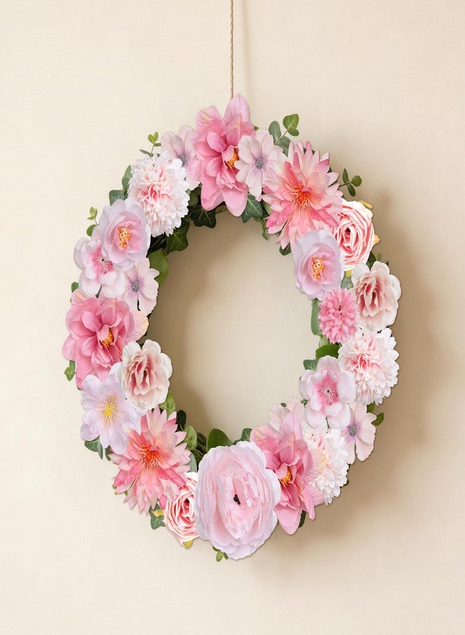 Ishua 27 Pcs Small Faux Silk Artificial Flowers DIY Craft Supplies for Wedding Party Graduation Home Wreath Decor (Pink) - Image 5