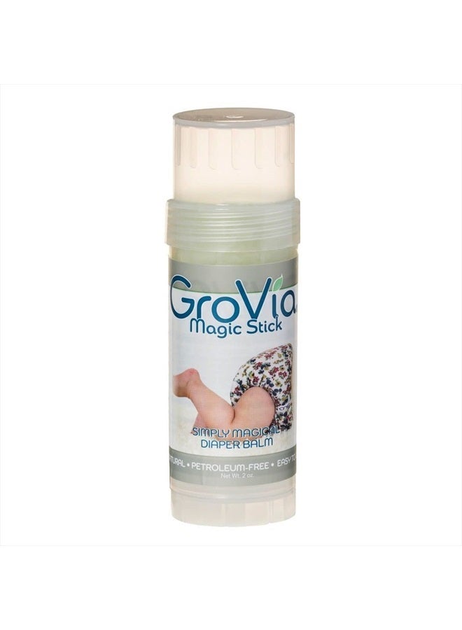 GroVia All Natural Magic Stick Baby Diaper Balm for Baby Diapering (2 oz)