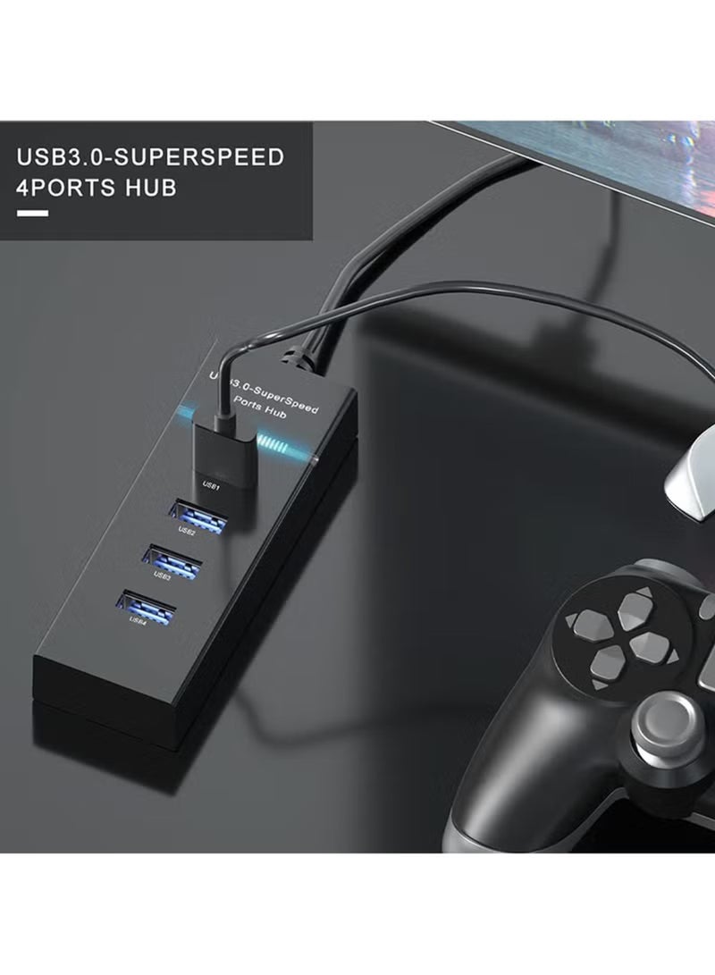 4 Port USB 3.0 Hub 480Mbps Converter Cable Adapter - Image 2