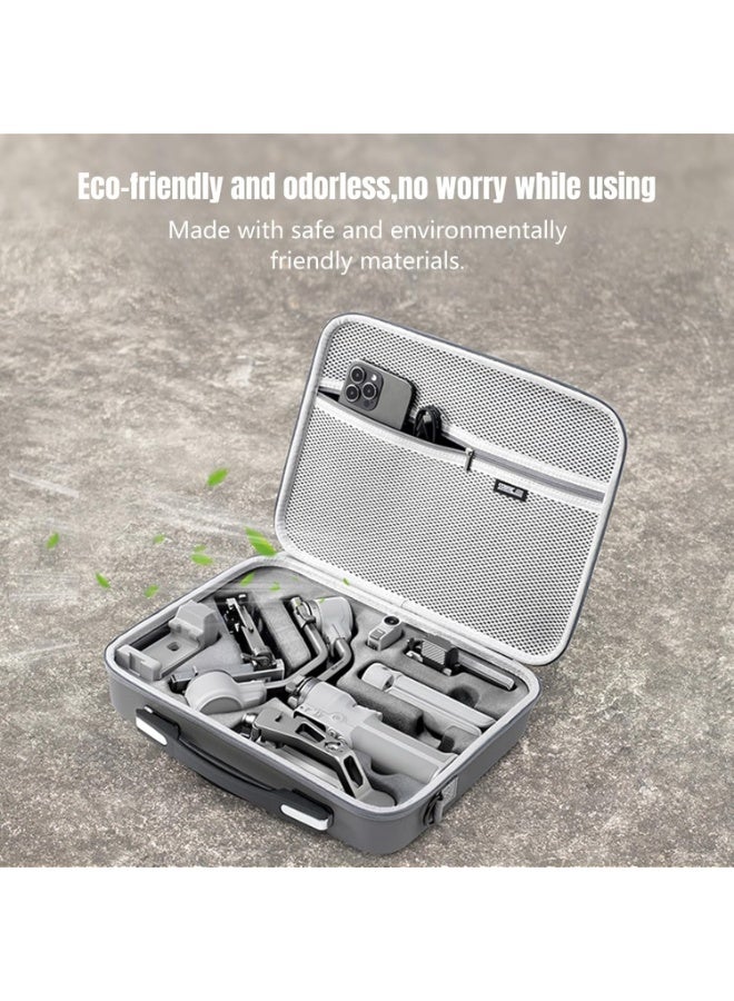 CENXI RS 4 Mini Carrying Case, Portable PU Leather Storage Case Travel Shoulder Bag for DJI Ronin RS4 Mini Gimbal Stabilizer and Accessories - Image 4
