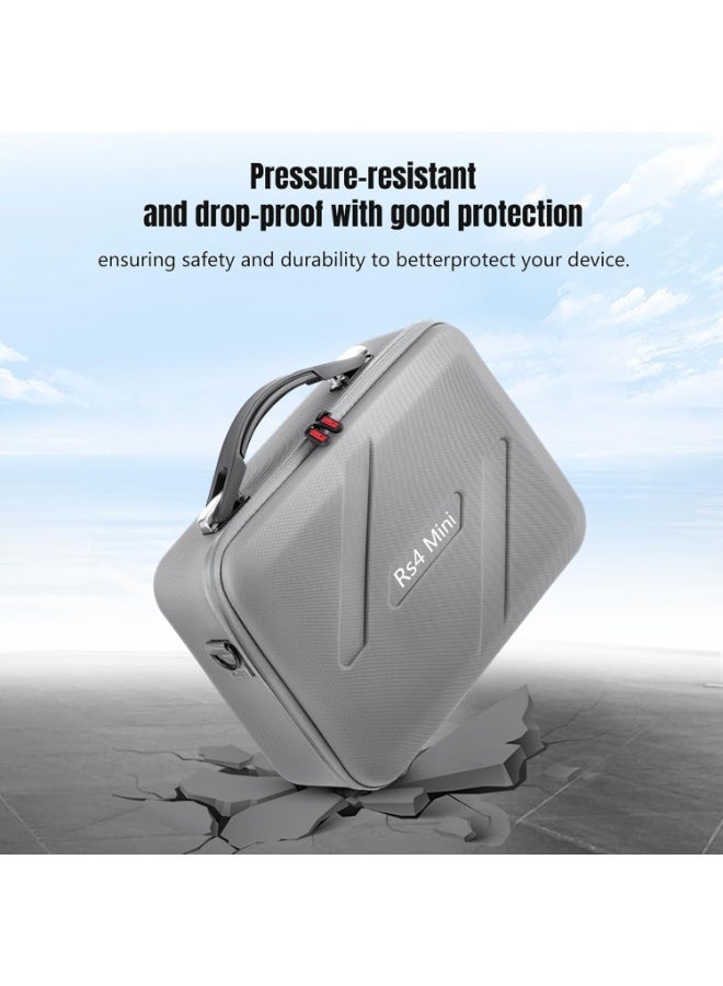 CENXI RS 4 Mini Carrying Case, Portable PU Leather Storage Case Travel Shoulder Bag for DJI Ronin RS4 Mini Gimbal Stabilizer and Accessories - Image 3