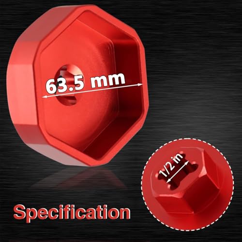 KPALAG Aluminum Trailer Axle Hub Oil Bath Cap Wrench Compatible with Dexter 9K 10K General Duty Axle Fits Drum Number 8415 After July 2009 8430 After April 2013 - Image 3