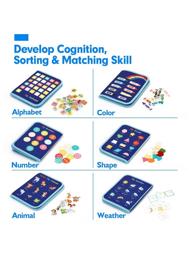 hahaland hahaland Busy Board for 1 Year Old - Montessori Toys for 2 Year Old Boy Birthday Gift - Preschool Learning Activities Toddlers Boy Toys 2-3 with Life Skills,Alphabet,Number,Shape,Color,Animal,Weather  - Image 4