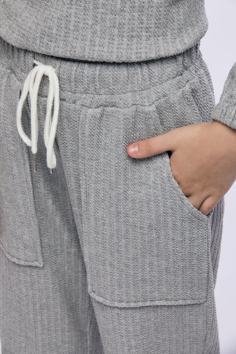 رينا بنطلون رياضي أكاديمي 9-10 سنوات رمادي مارل - Image 5