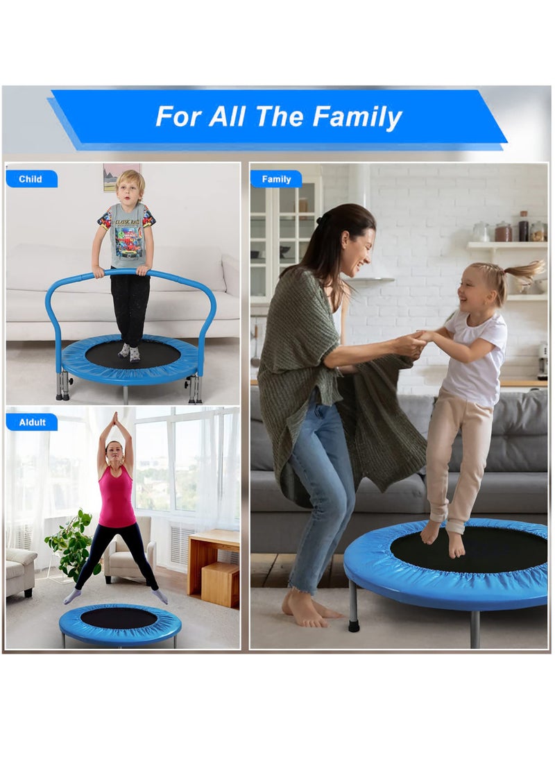 Sky Land 36" Fitness Trampoline for Kids & Adults | Mini Jumping Rebounder with Removable Foam Handle & Safety Pad | Quiet Bungee Cord System | Indoor & Outdoor Exercise, EM-8101 ترامبولين - Image 3